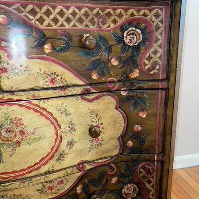 Beautiful Floral Hutch 3 Tier
