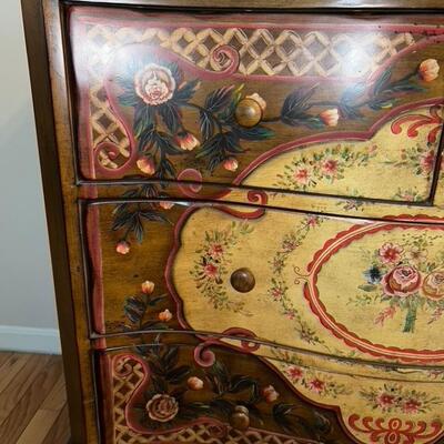 Beautiful Floral Hutch 3 Tier