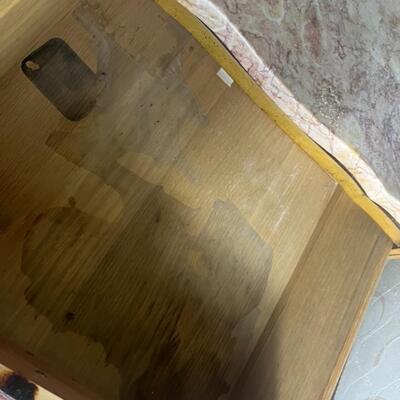 2 Granite Top Bedside Table Vintage