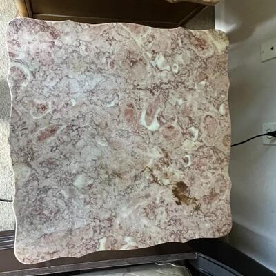 2 Granite Top Bedside Table Vintage