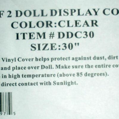 Set of Two 30" Doll Display Covers