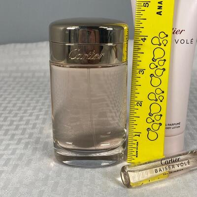 Cartier Baiser Vole 3.3oz Eau de Parfum Body Lotion Pocket Perfume FULL