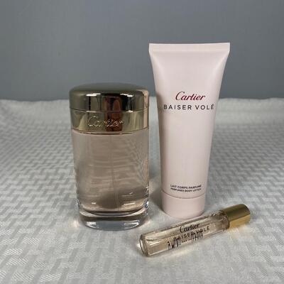 Cartier Baiser Vole 3.3oz Eau de Parfum Body Lotion Pocket Perfume FULL