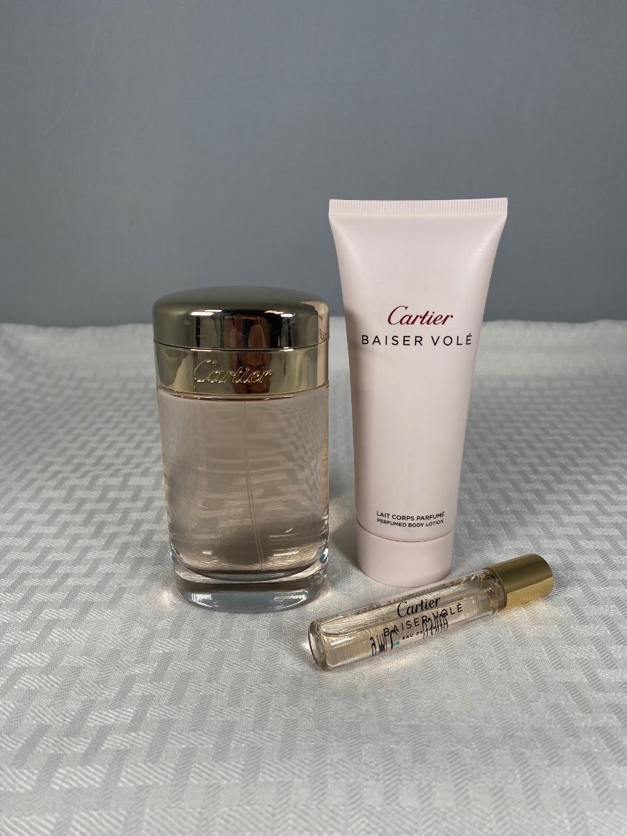 Cartier Baiser Vole 3.3oz Eau de Parfum Body Lotion Pocket Perfume FULL |  EstateSales.org