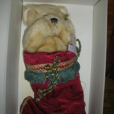Annette Funicello Hidden In My Stocking Bear from her Holiday Series.  Limited Edition