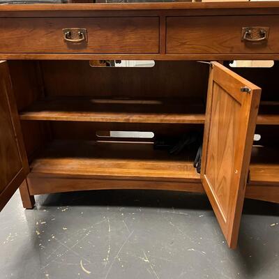 Marked Stickley Arts & Crafts Style Credenza Cherry Wood