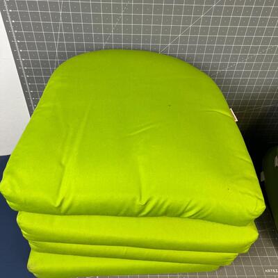 4  Apple Green Sunbrella Outdoor Cushions 