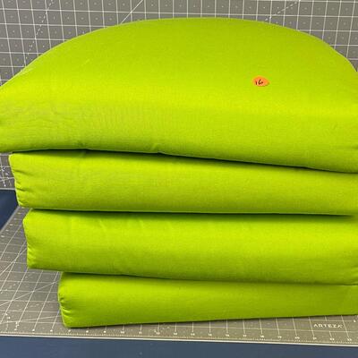 4  Apple Green Sunbrella Outdoor Cushions 