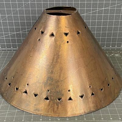 Metal Coppertone Lamp Shade 