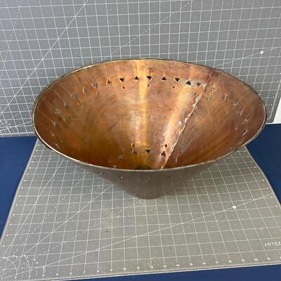 Metal Coppertone Lamp Shade 