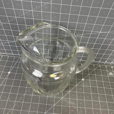 Clear Glass Pitcher 