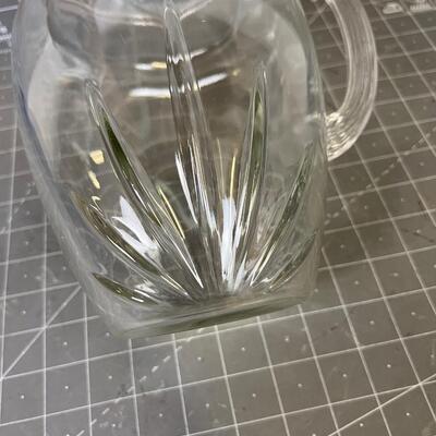 Clear Glass Pitcher 