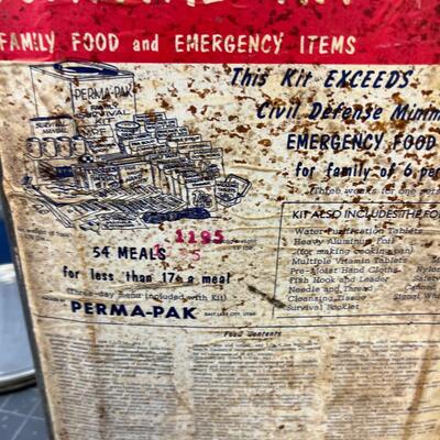 Cold War Emergency Food Storage 