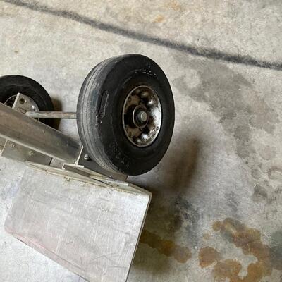 Aluminum Hand Cart / Dolly Hard Rubber Tire