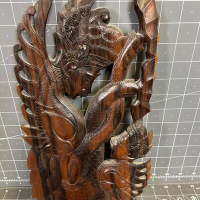 Carved Wood Wall Plaque, Thailand 