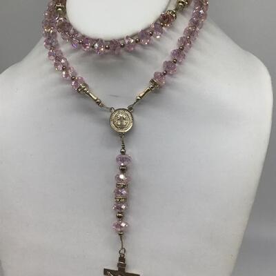 Gorgeous Pink Glass Rosary ðŸ¥°
