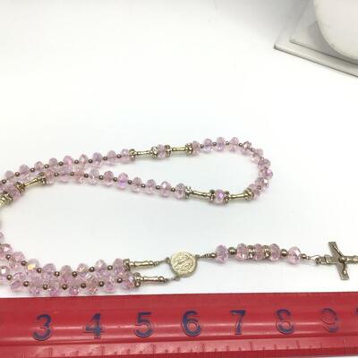 Gorgeous Pink Glass Rosary ðŸ¥°