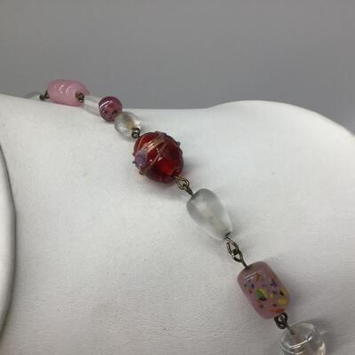 Vintage Glass Beaded Necklace