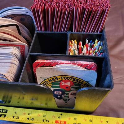 PLASTIC BAR ACCESSORIES CADDY (EVERYTHING PICTURED INCLUDED)