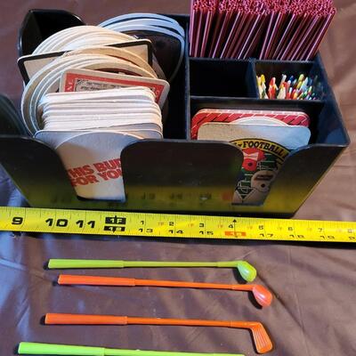 PLASTIC BAR ACCESSORIES CADDY (EVERYTHING PICTURED INCLUDED)