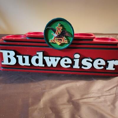 BUDWEISER BOTTLE DISPLAY DECOR