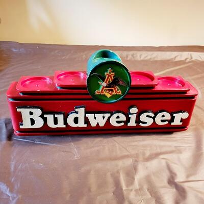 BUDWEISER BOTTLE DISPLAY DECOR