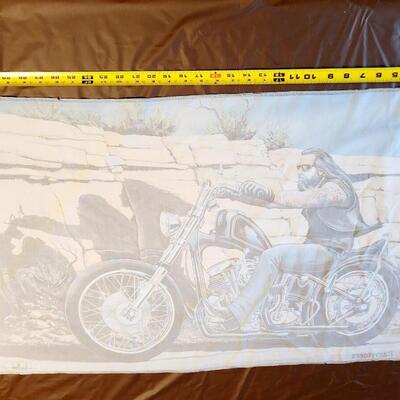DAVID MANN EASY RIDER ART CLOTH WALL HANGING DUO