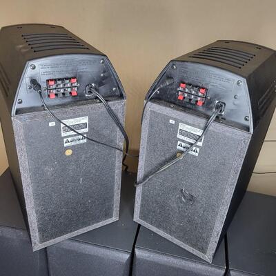 SONY SURROUND SOUND 7 PC SET W/ ACTIVE SUPER WOOFERS