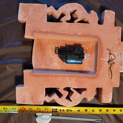 HANDCRAFTED FRONTIER STUDIOS SOUTH WESTERN WALL CLOCK