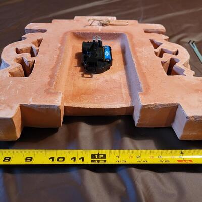 HANDCRAFTED FRONTIER STUDIOS SOUTH WESTERN WALL CLOCK