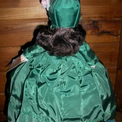 1981 Madame Alexander 12" Scarlett O'Hara  in Green Dress with Brocade trim