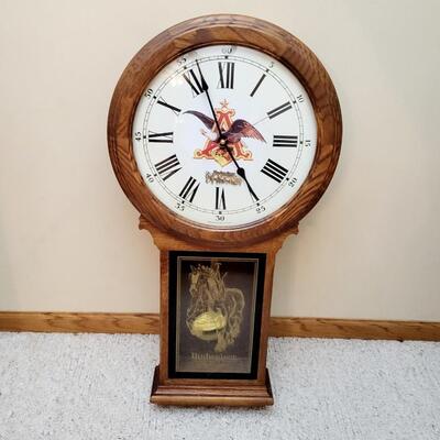 BUDWEISER CLYDESDALE 50TH ANNIVERSARY NUMBERED WALL CLOCK (1211)