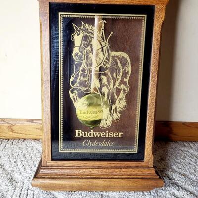 BUDWEISER CLYDESDALE 50TH ANNIVERSARY NUMBERED WALL CLOCK (1211)