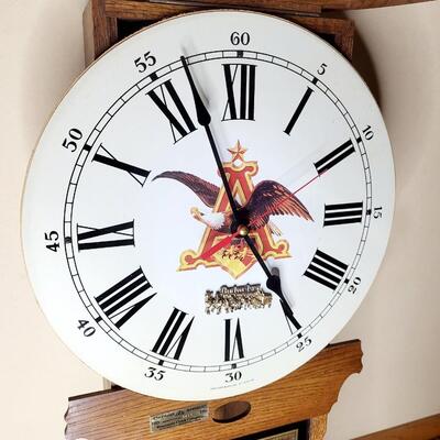 BUDWEISER CLYDESDALE 50TH ANNIVERSARY NUMBERED WALL CLOCK (1211)