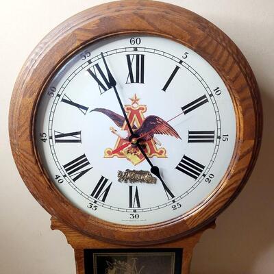 BUDWEISER CLYDESDALE 50TH ANNIVERSARY NUMBERED WALL CLOCK (1211)