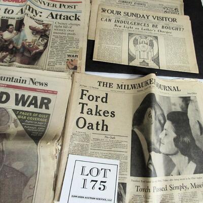 Mixed Lot of Vintage Newspapers