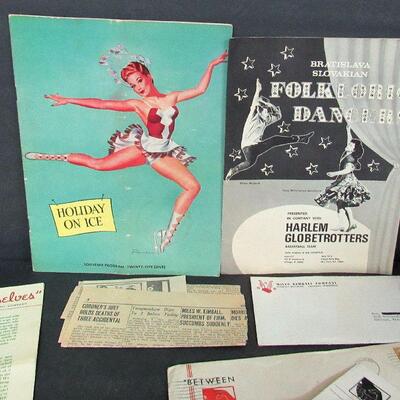 Vintage Holiday On Ice Program, Miles Kimball Co Paper Ephemera