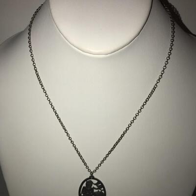.925 - Vintage 3 Pairs Screw Back Earrings /Also  .900 signed Inuit  1 Pendant ~ 1 Chain