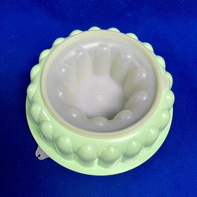 Vintage Pale Green Jello Mold Tupperware Container