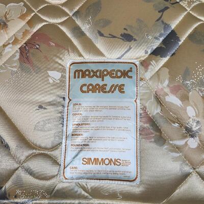 SIMMONS QUEEN MATTRESS, BOX SPRING & METAL FRAME