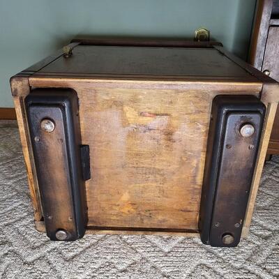 2 SOLID WOOD SIDE CABINET W/ KEY