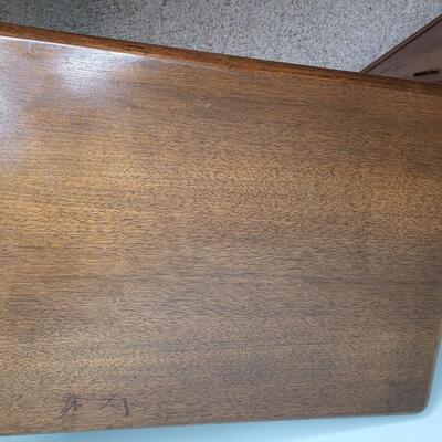 2 SOLID WOOD SIDE CABINET W/ KEY