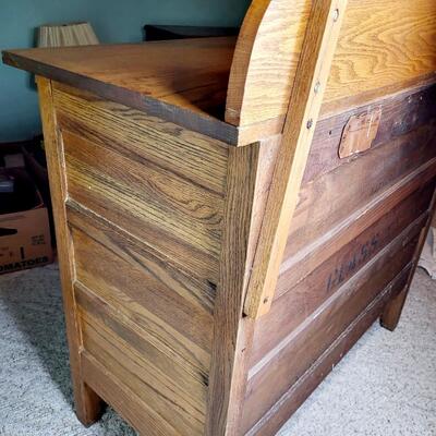 BEAUTIFUL ANTIQUE HELMERS DRESSER W/ MIRROR