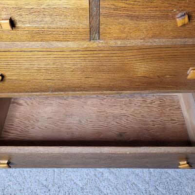 BEAUTIFUL ANTIQUE HELMERS DRESSER W/ MIRROR