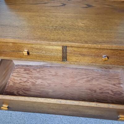 BEAUTIFUL ANTIQUE HELMERS DRESSER W/ MIRROR
