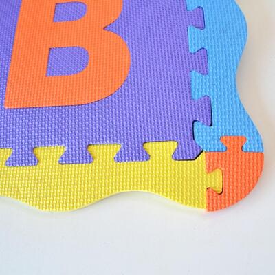 Children's Foam Alphabet Tile Floor - Indoor Play Area - 28 Tiles