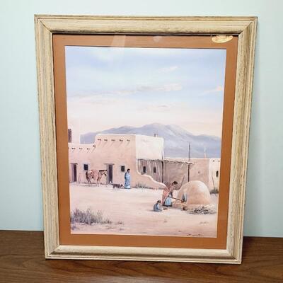 SOUTHWESTERN FRAMED ARTWORK - PRINT