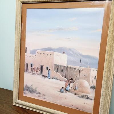 SOUTHWESTERN FRAMED ARTWORK - PRINT