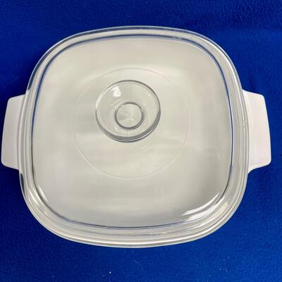 Retro Corn Flower Blue Corningware Square Casserole Dish with Lid 2 Quart