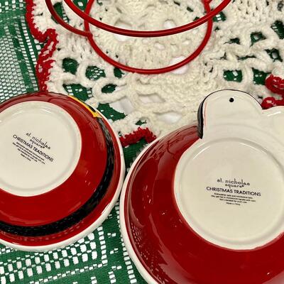 Christmas Holiday Seasonal Decor Dish Candle Lot